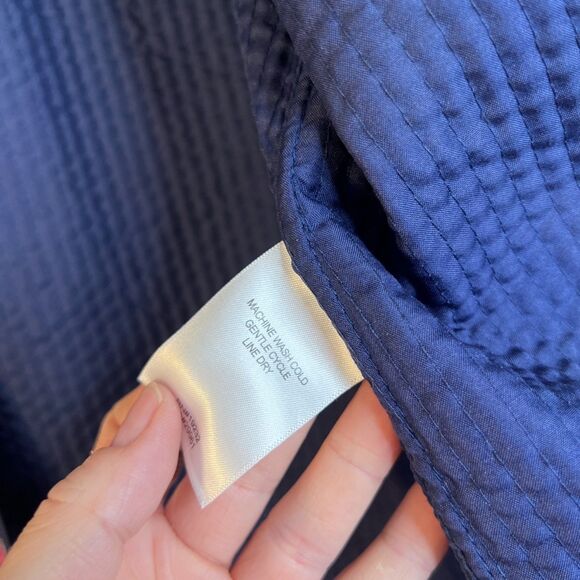 Alfred Dunner Floral Quilted Open Front Jacket Asian Flair Lightweight Size 14P - Picture 6 of 7